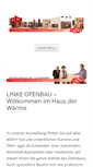 Mobile Screenshot of linke-ofenbau.de