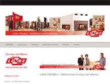 Tablet Screenshot of linke-ofenbau.de
